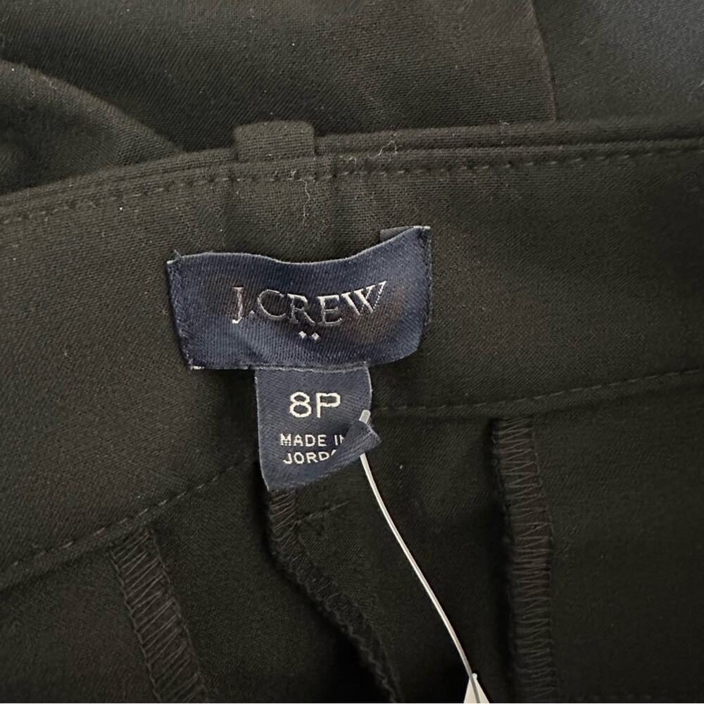 J. Crew Factory Pants Womens Petite Slim-Fit Full-Length Trouser Black Size 8P - Picture 8 of 9